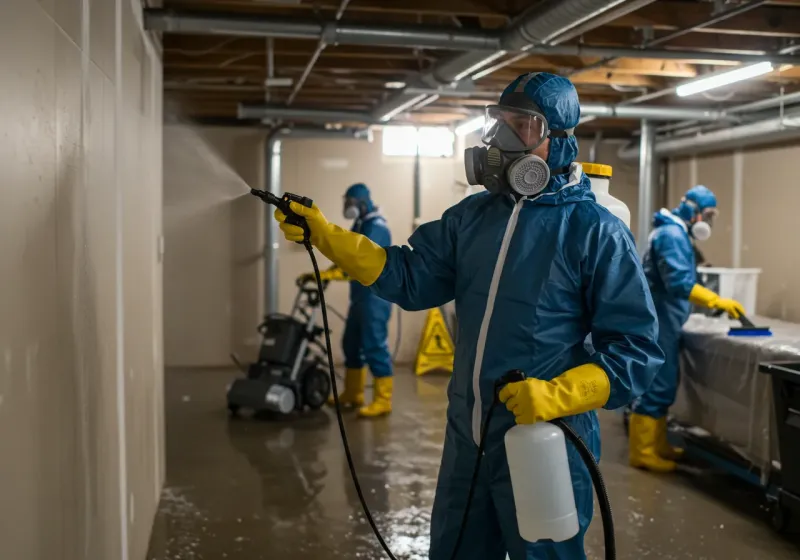 Basement Sanitization and Antimicrobial Treatment process in Eagle River, WI